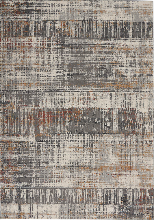 Nourison Tangra 5'3" x 7'3" Multicolor Modern Indoor Rug