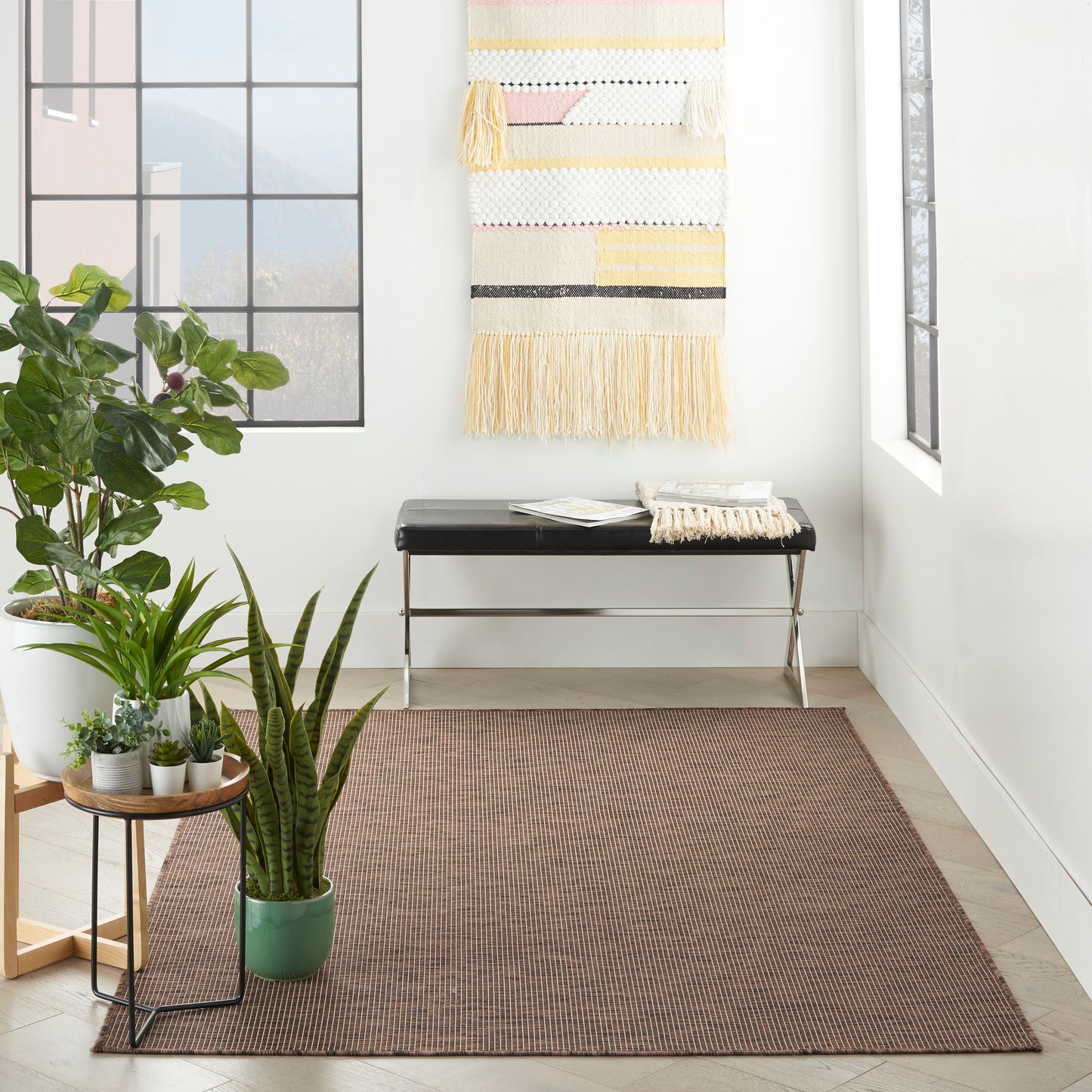 Nourison Positano 4' x 6' Natural Modern Rug