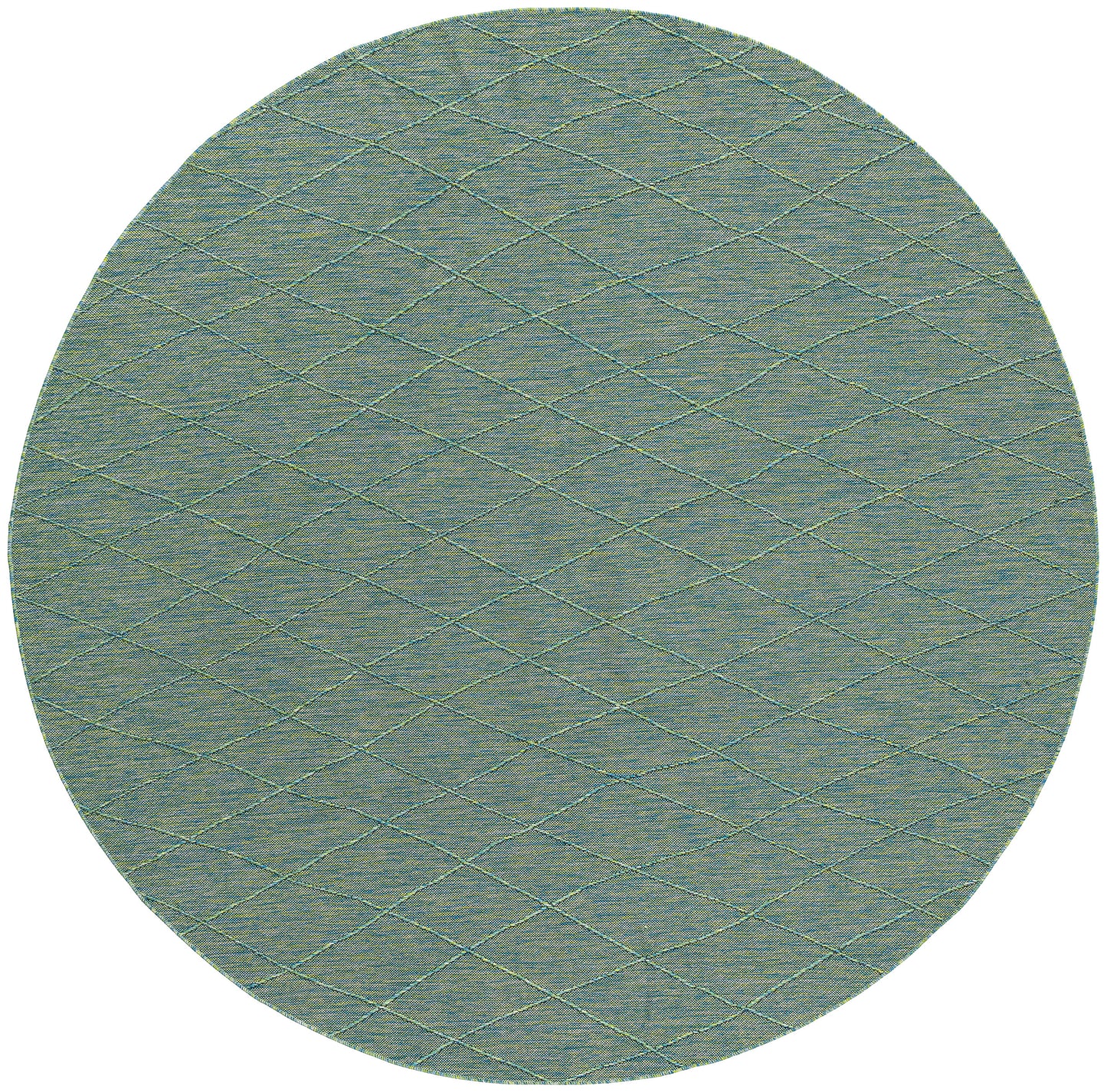 Nourison Washable Solutions 8' x Round Blue/Green Modern Rug