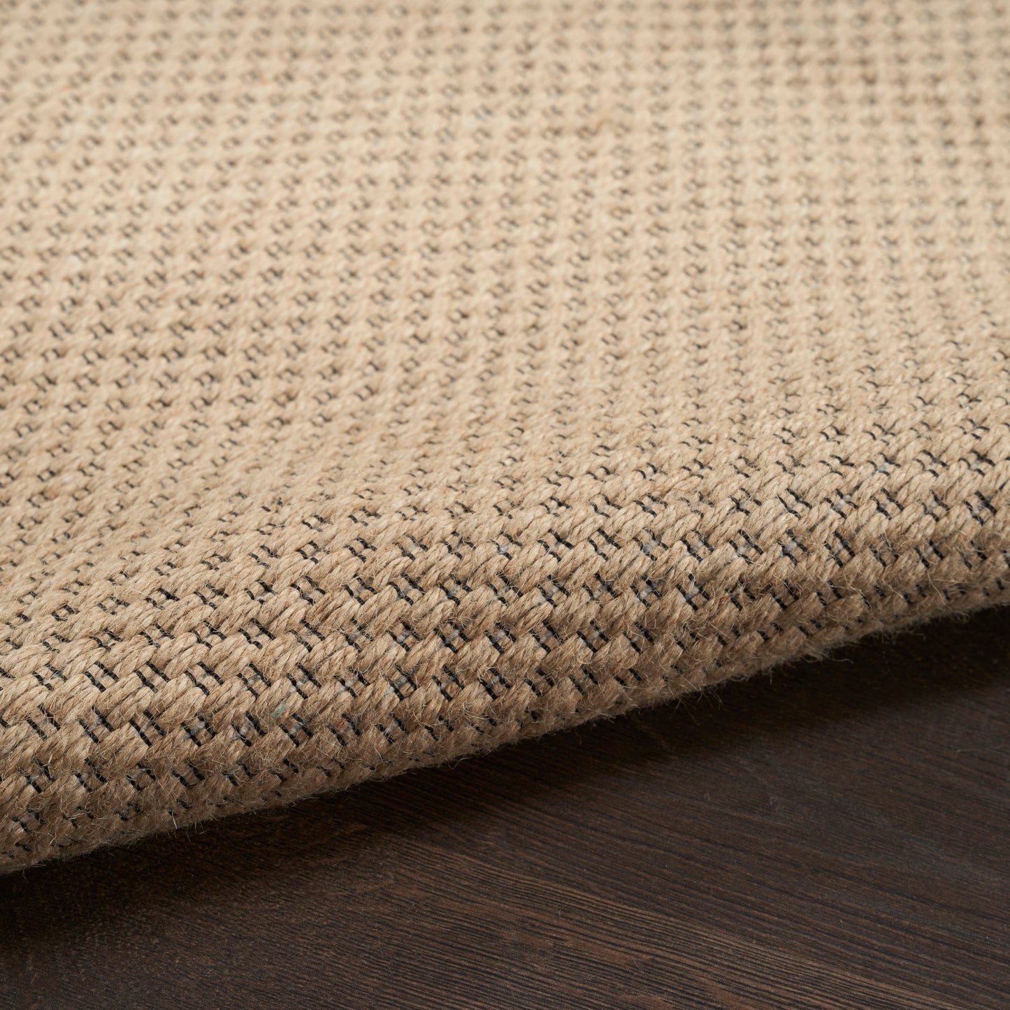 Nourison Washable Jute 5'3" x 7'3" Natural Modern Indoor Rug