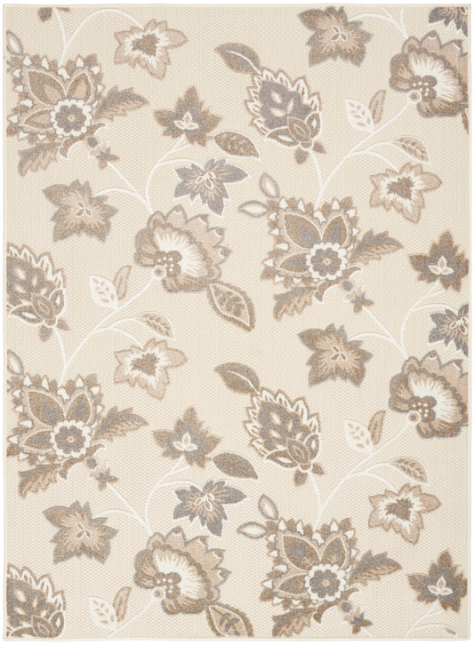 Nourison Aloha 6' x 9' Beige Farmhouse Rug