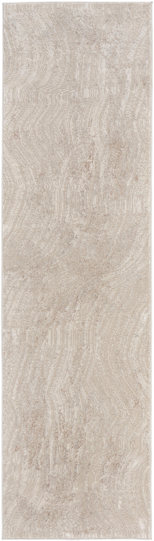 Calvin Klein CK024 Irradiant 2'3" x 7'6" Silver Grey Modern Indoor Rug