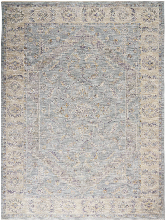 Nourison Infinite 9'3" x 12'7" Blue Vintage Indoor Rug