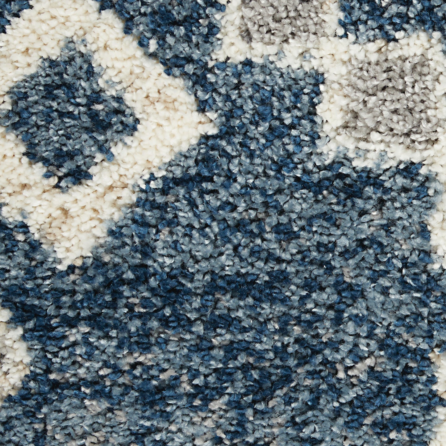 Nourison Oslo Shag 5'3" x 7'9" Denim Blue Shag Indoor Rug