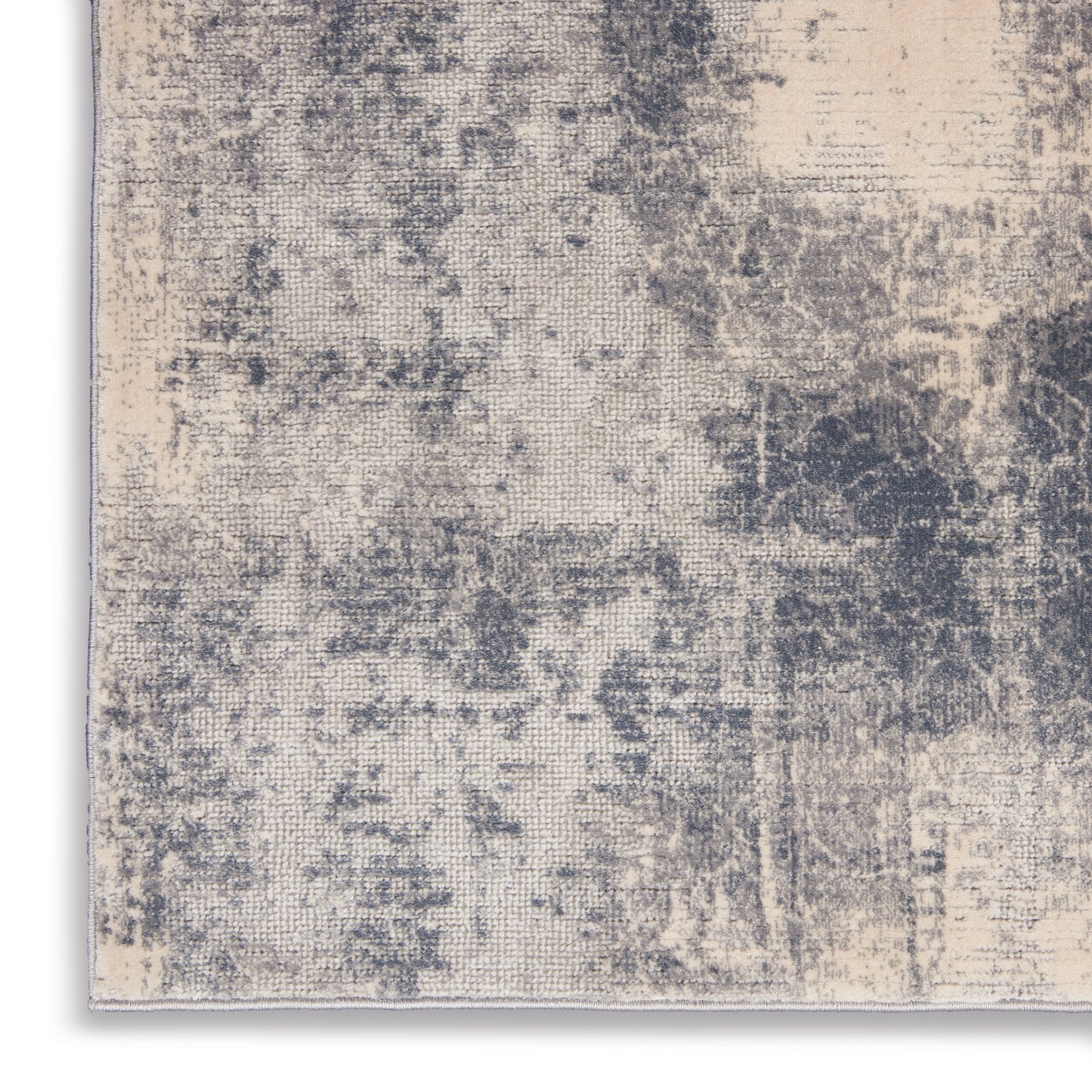 Nourison Rustic Textures 5'3" x 7'3" Blue Ivory Modern Indoor Rug