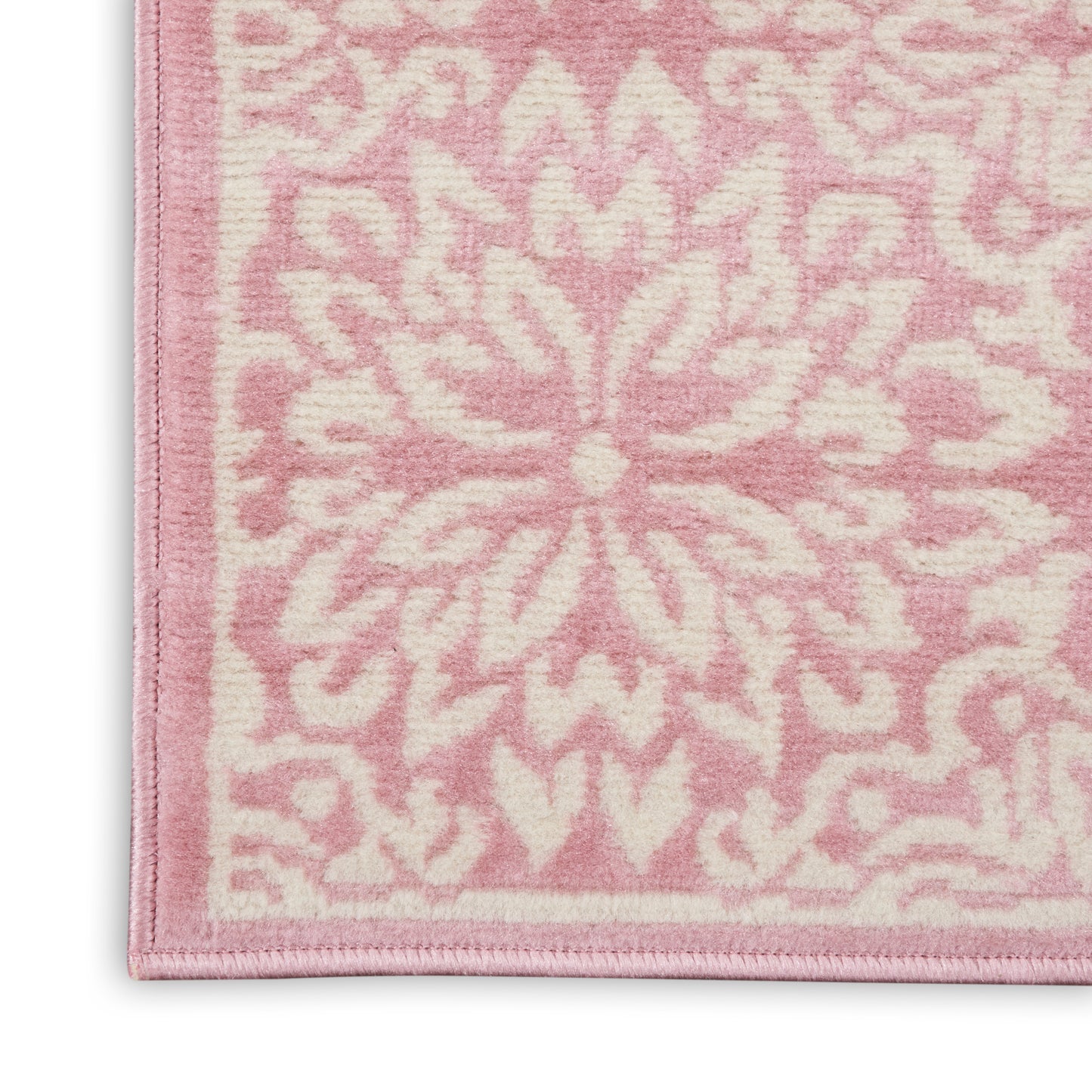 Nourison Jubilant 2'3" x 7'3" Ivory Pink Farmhouse Indoor Rug