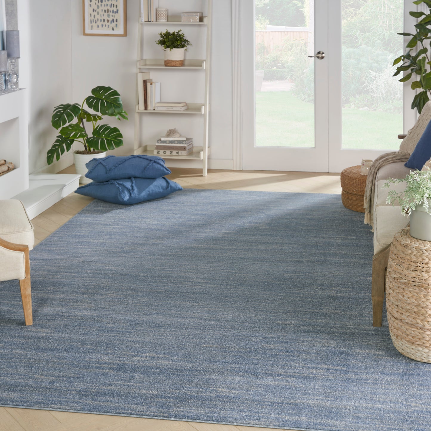 Nourison Nourison Essentials 9' x 12' Blue/Grey Outdoor Rug