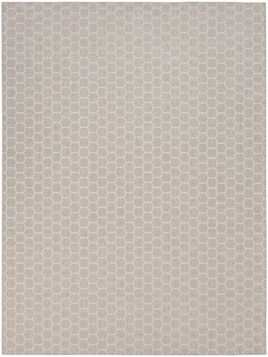 Nourison Twist Reversible 9' x 12' Grey Modern Rug