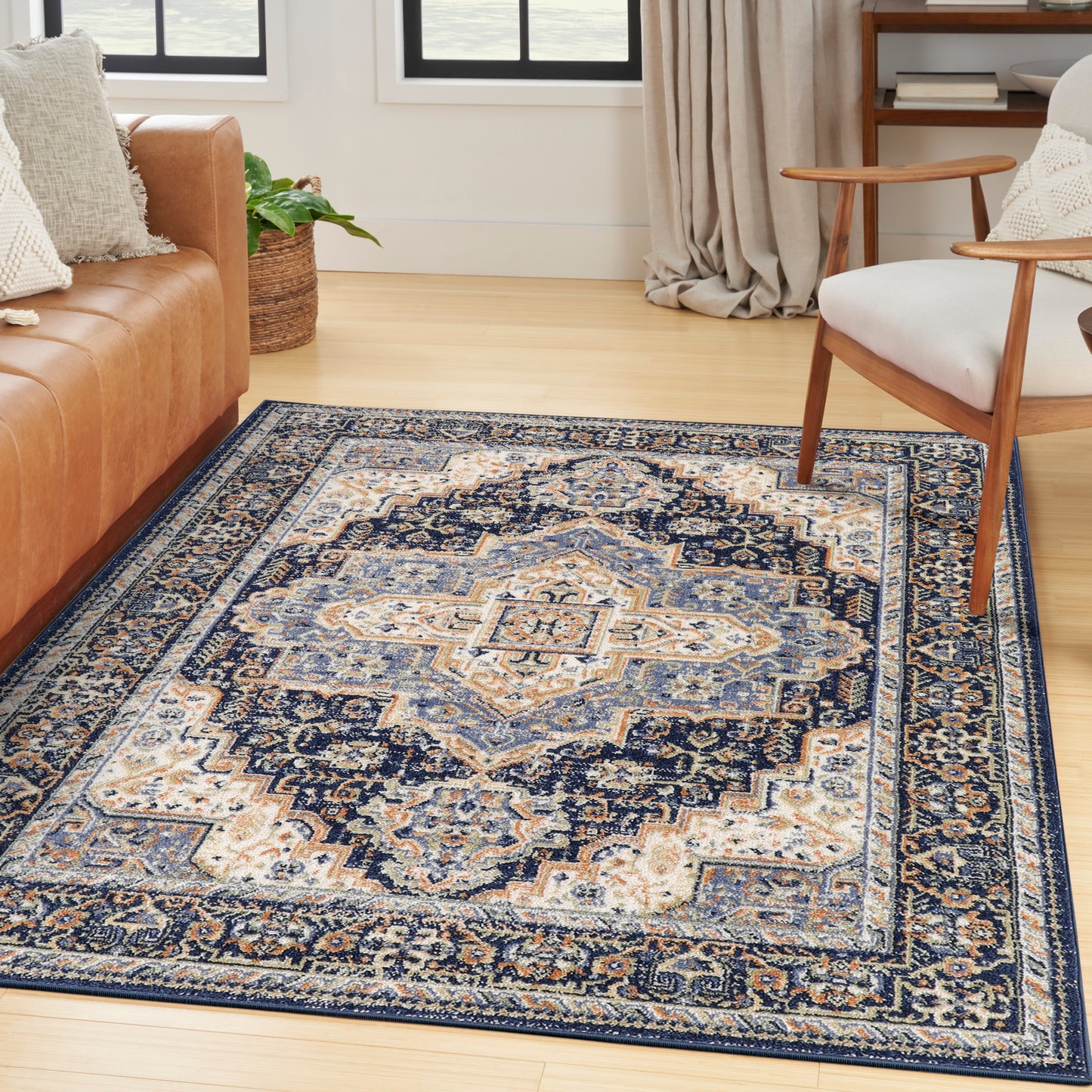 Nourison Nourison Essentials Persian 5' x 7' Navy Vintage Rug