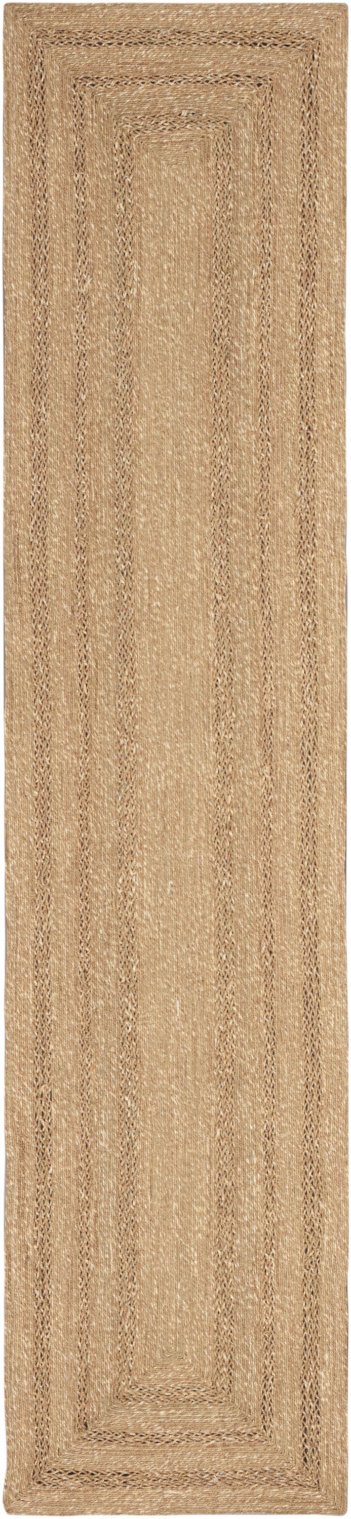 Nourison Natural Seagrass 2'3" x 10' Natural Outdoor Rug