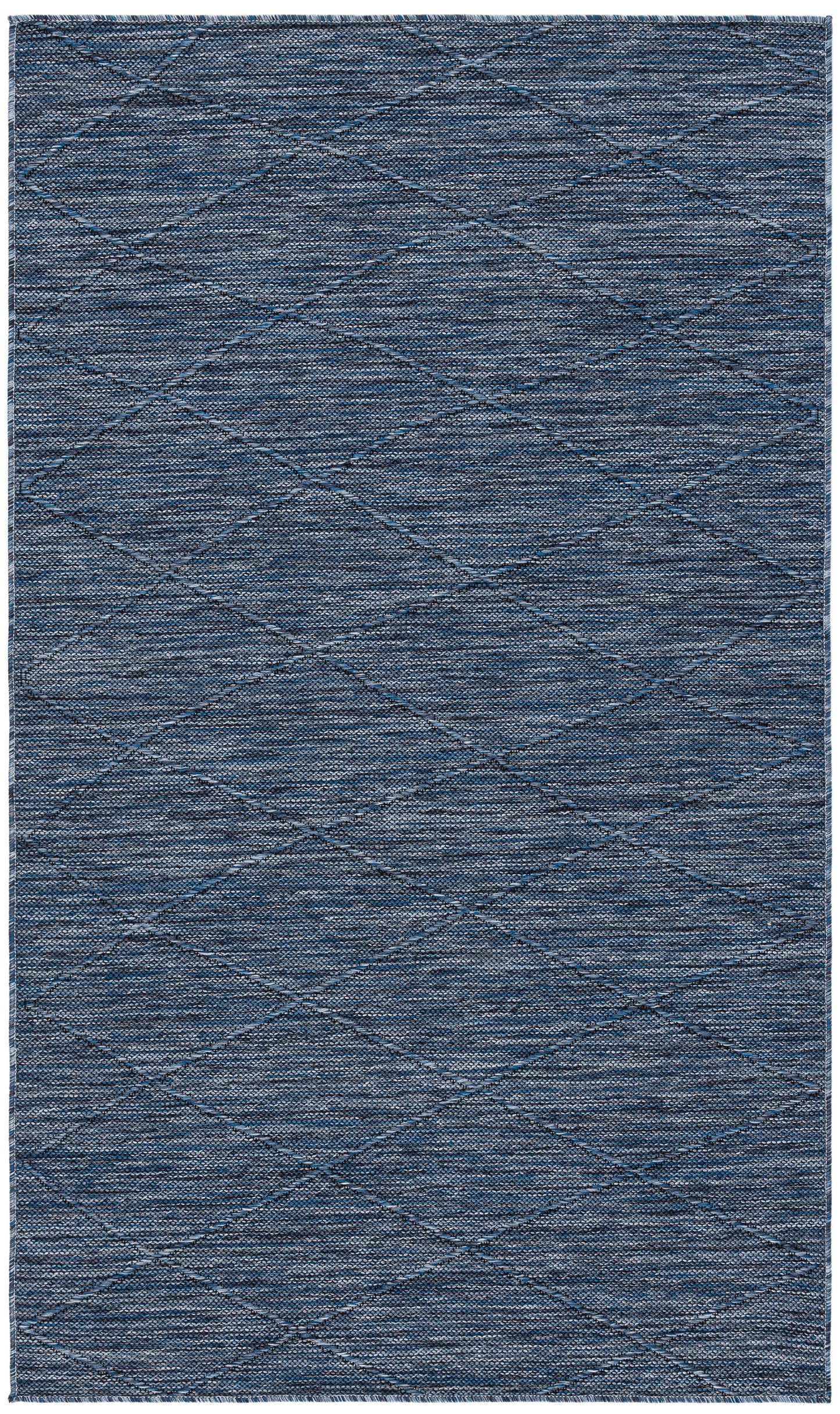 Nourison Washable Solutions 3' x 5' Navy Blue Modern Rug