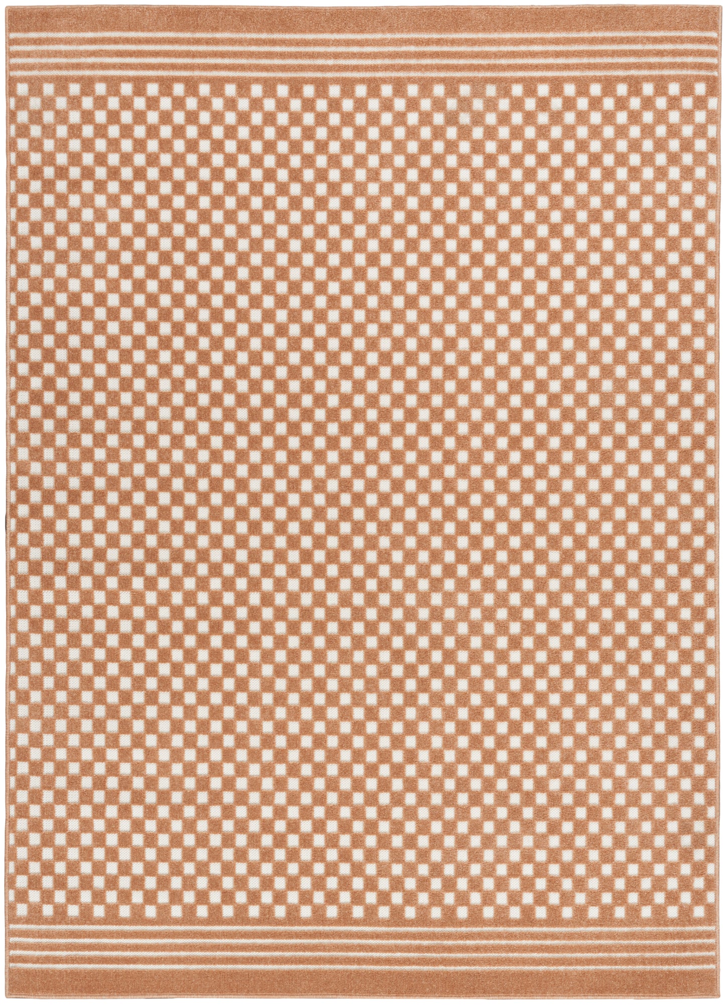 Nourison Care Free 3'11" x 5'11" Copper Modern Indoor Rug