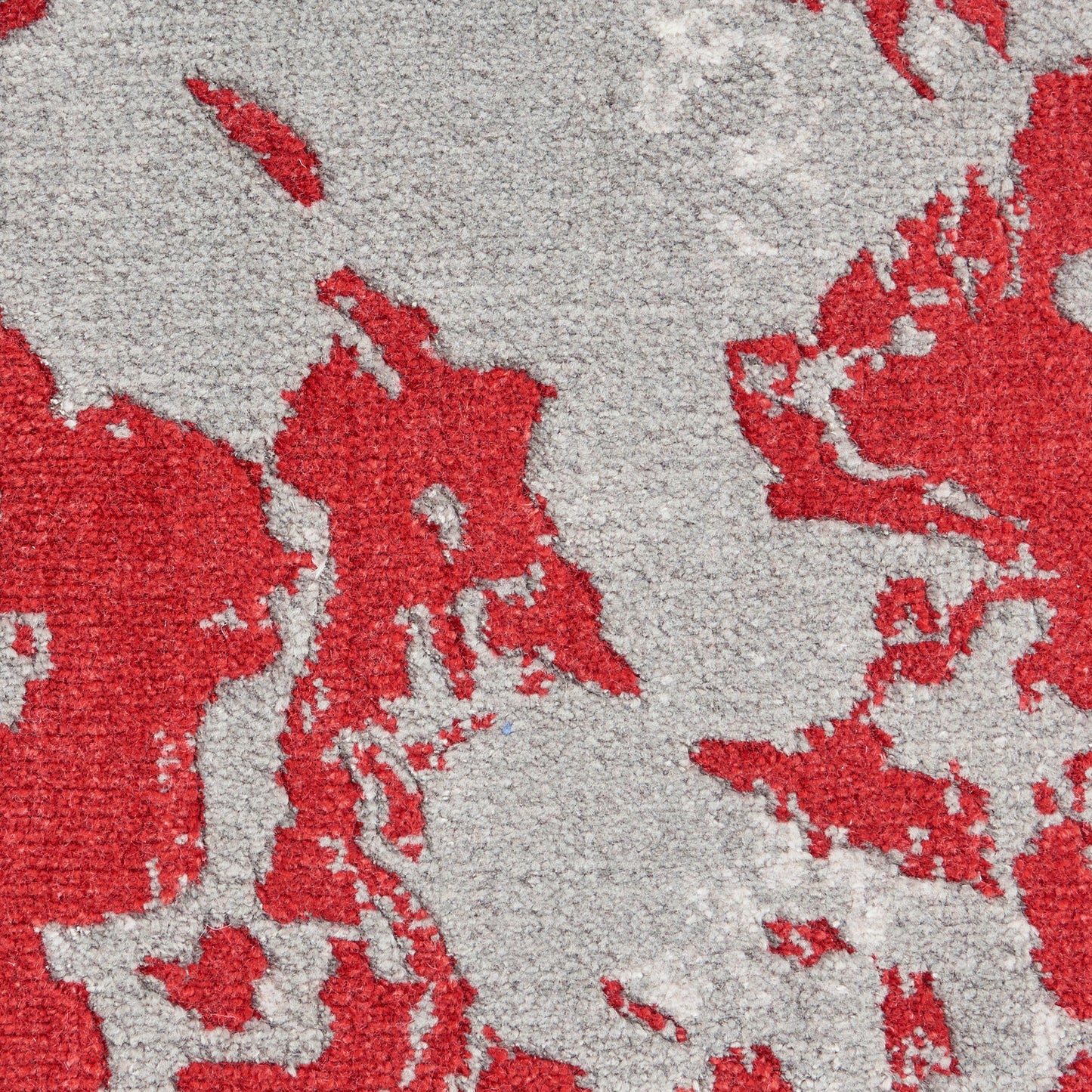 Nourison Twilight 2' x 3' Grey/Red Modern Indoor Rug