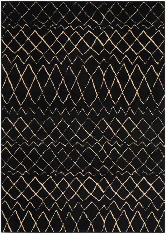 Nourison Grafix 7' x 10' Black Bohemian Indoor Rug