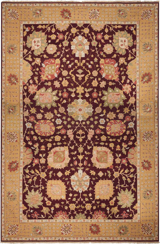 Nourison Nourmak 12' x 18' Burgundy Traditional Indoor Rug