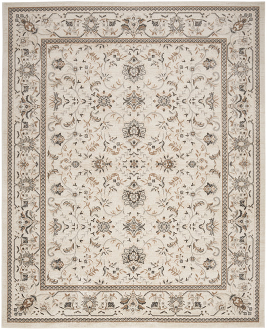 Nourison Serenity Home 6' x 9' Ivory Mocha Vintage Indoor Rug