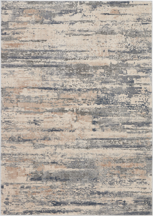 Nourison Rustic Textures 3'11" x 5'11" Beige Grey Modern Indoor Rug