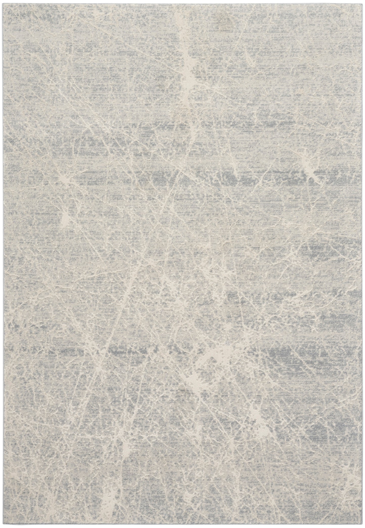 Nourison Exhale 3'11" x 5'11" Ivory Grey Modern Indoor Rug