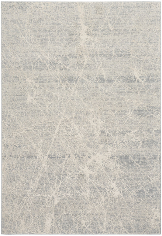 Nourison Exhale 3'11" x 5'11" Ivory Grey Modern Indoor Rug