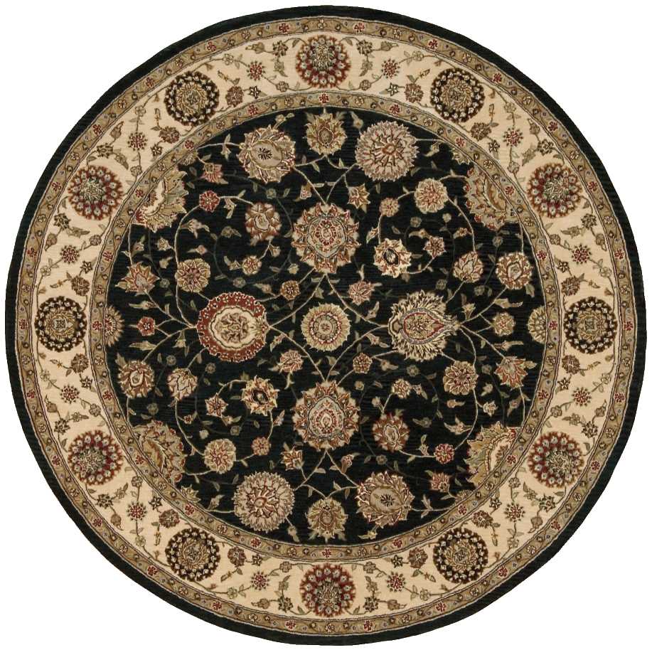 Nourison Nourison 2000 6' x Round Midnight Traditional Indoor Rug