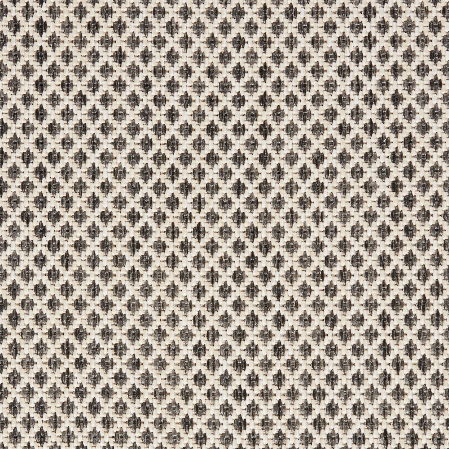 Nourison Courtyard 5' x Square Ivory/Charcoal Modern Rug