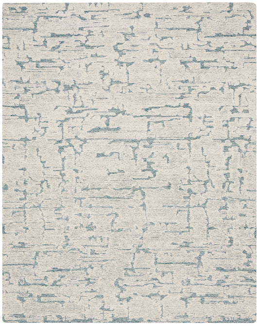 Calvin Klein CK009 Sculptural 8'6" x 11'6" Teal Modern Indoor Rug