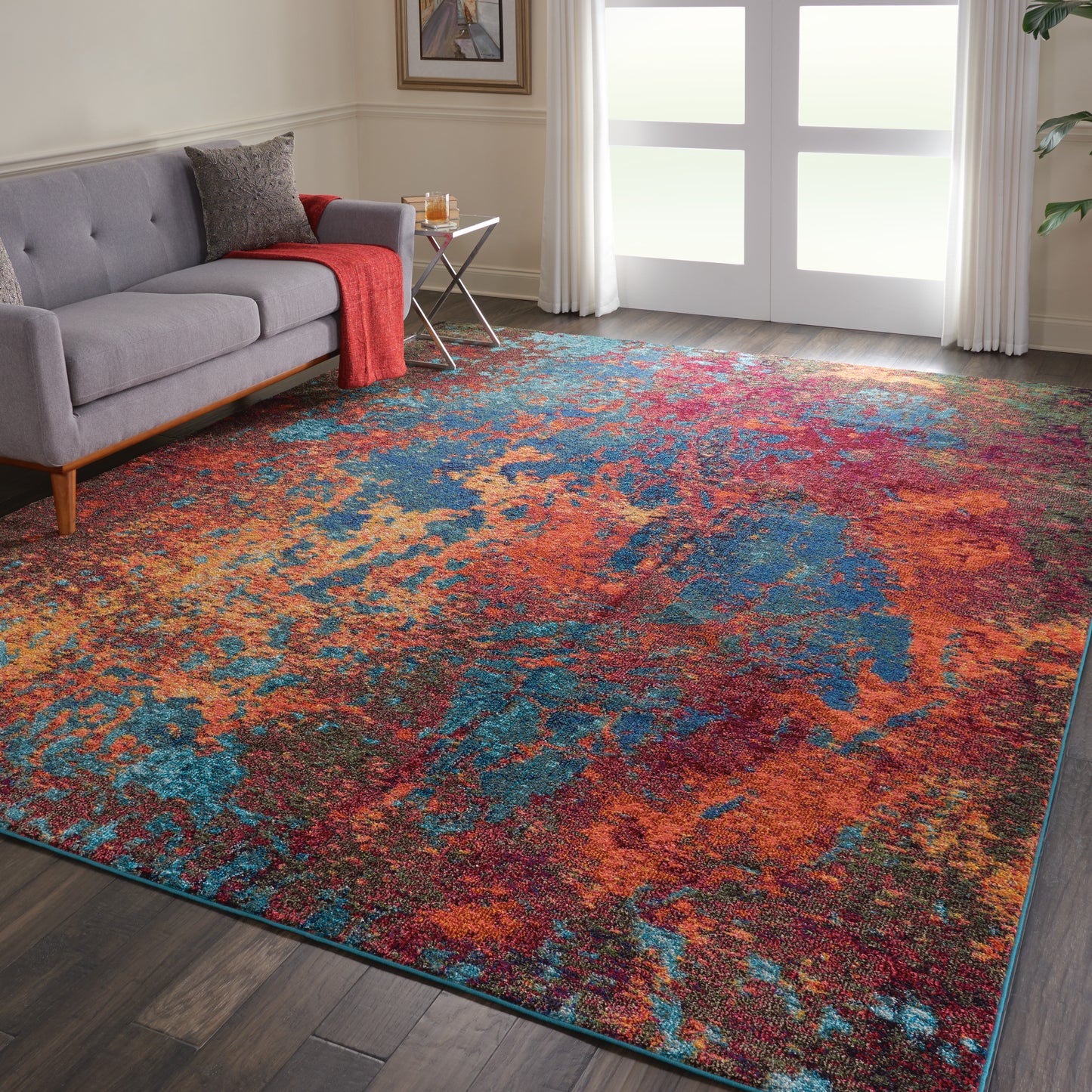 Nourison Celestial 10' x 14' Atlantic Modern Indoor Rug