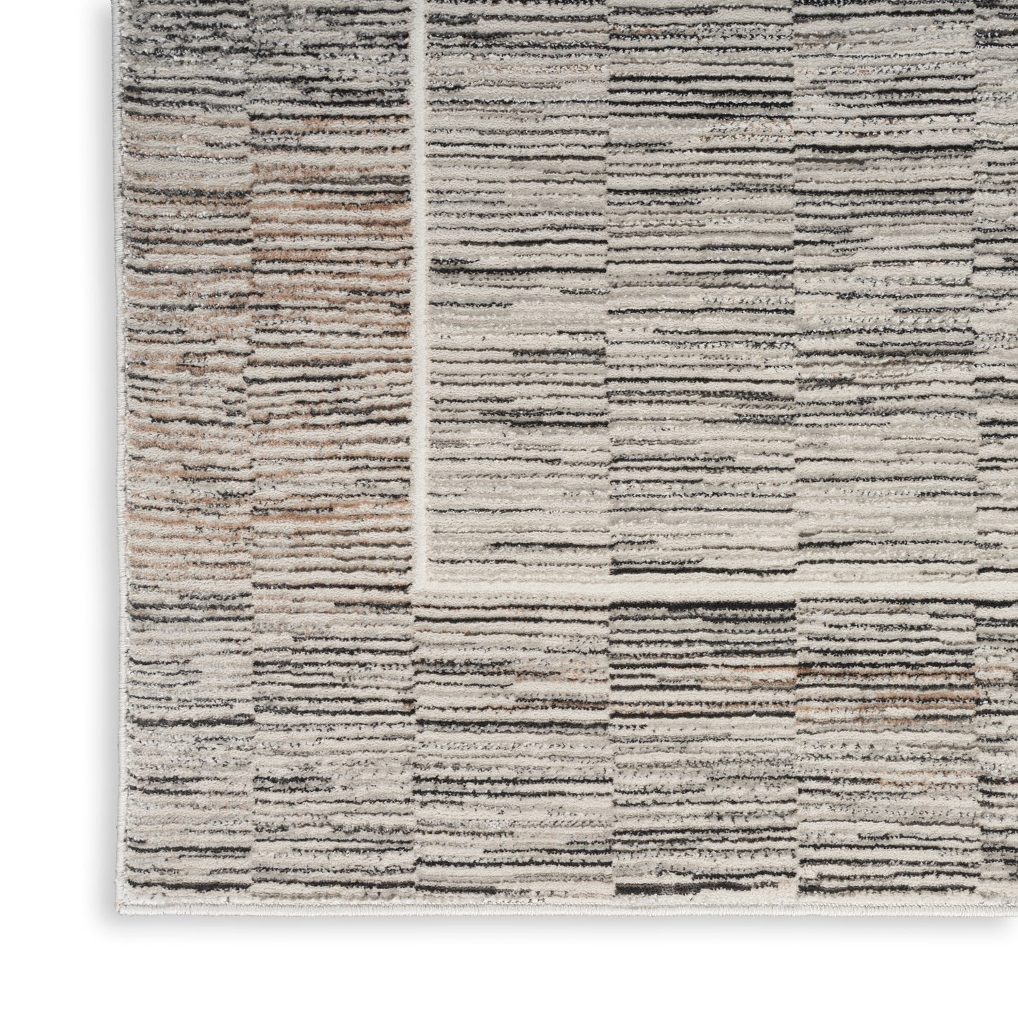 Nourison Desire 5'3" x 7'3" Charcoal Grey Modern Indoor Rug