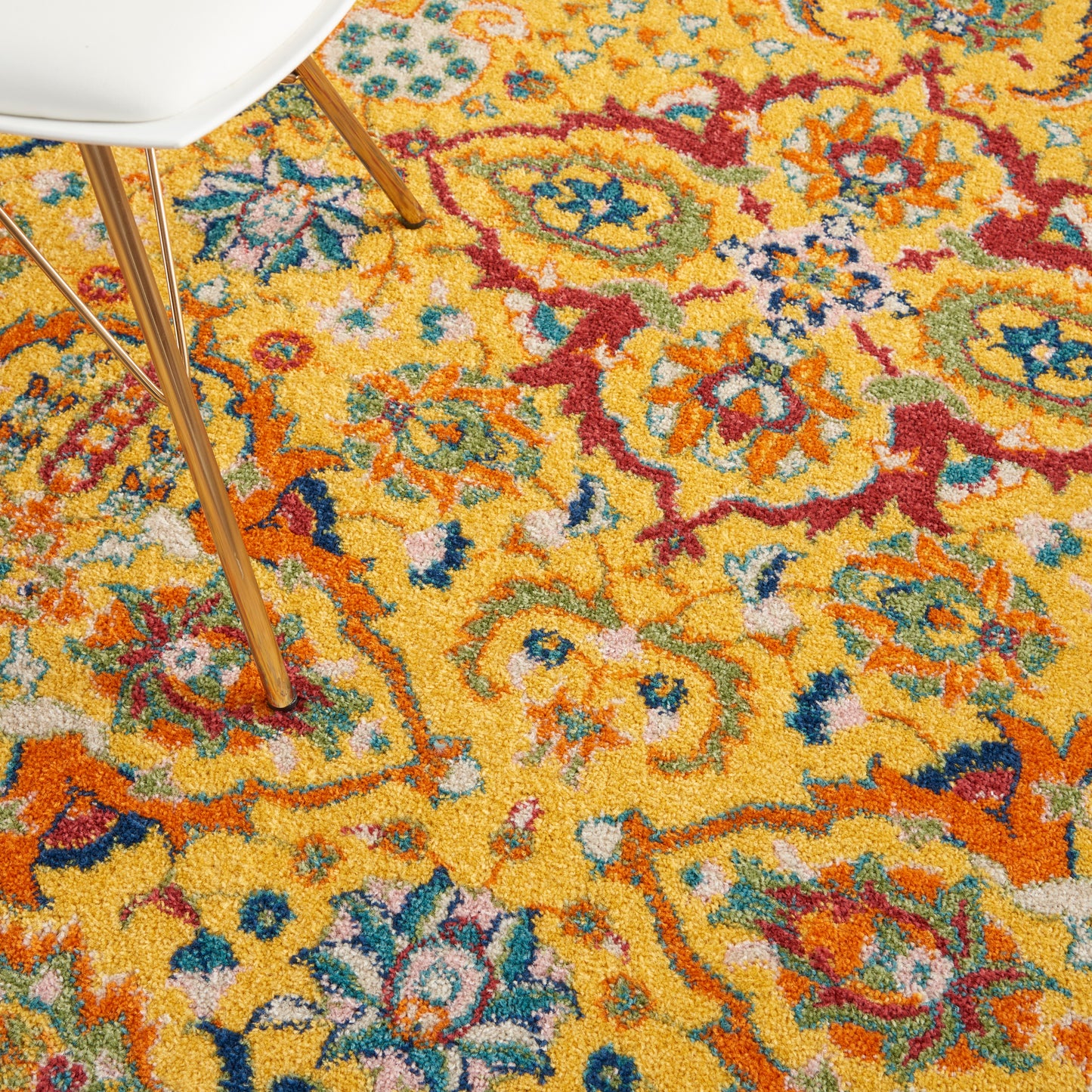 Nourison Allur 5'3" x 7'3" Yellow Multicolor Bohemian Indoor Rug