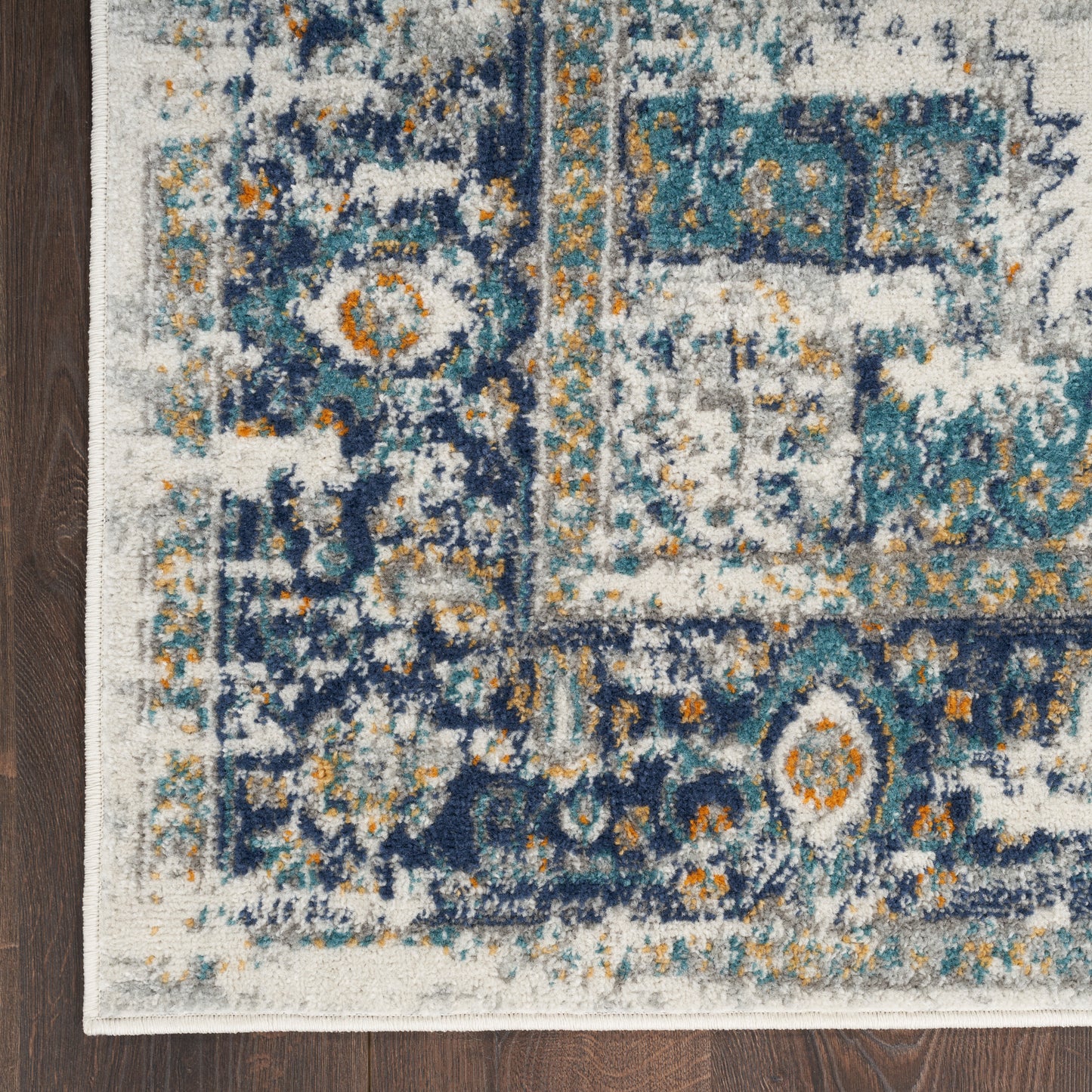 Nourison Passion 8' x 10' Ivory/Grey/Blue Vintage Indoor Rug