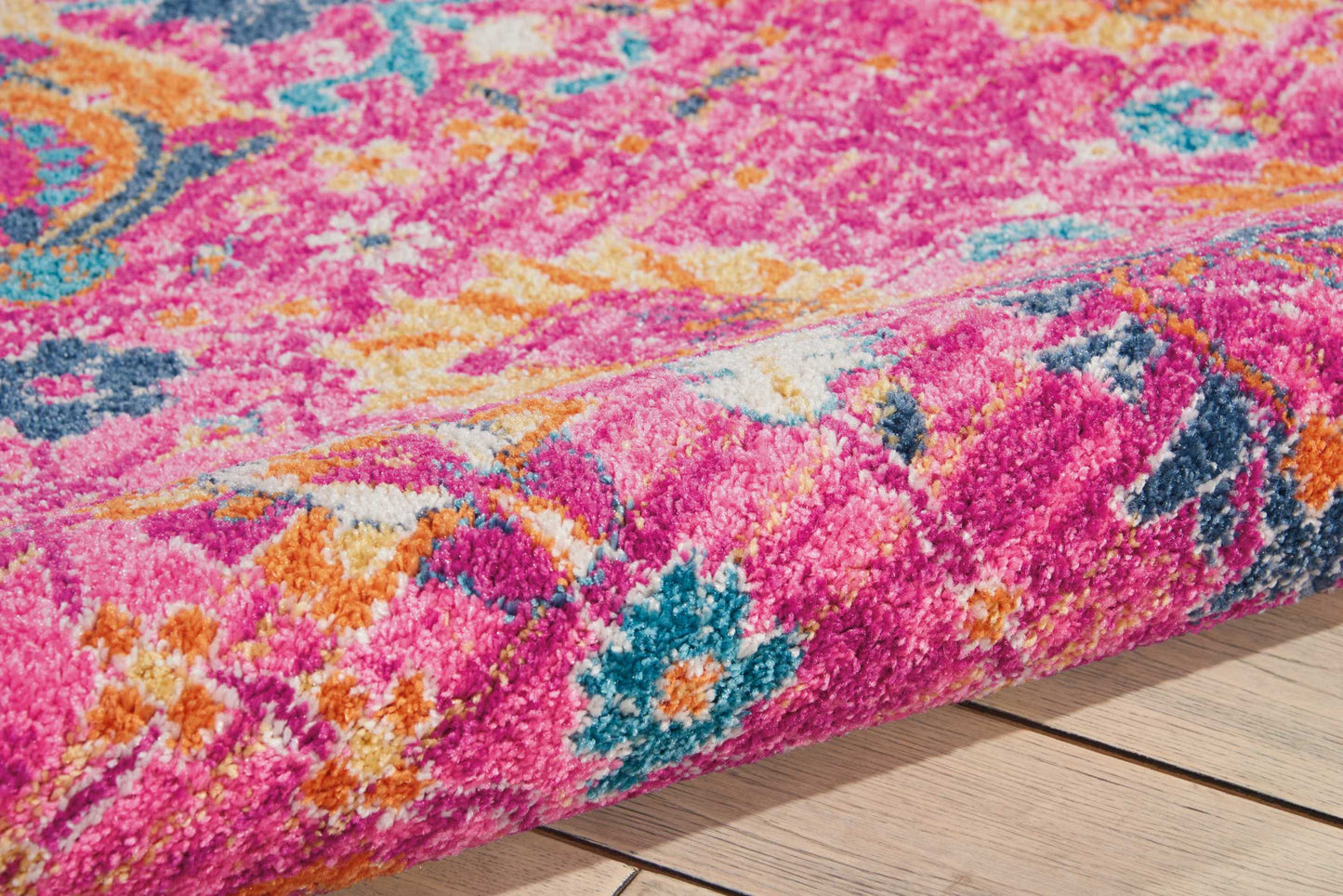 Nourison Passion 6'7" x 9'6" Fuchsia Bohemian Indoor Rug