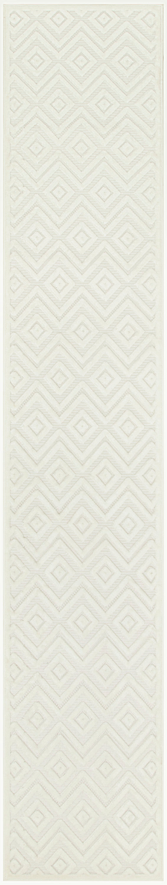 Nourison Versatile 2'2" x 7'6" Ivory White Modern Rug