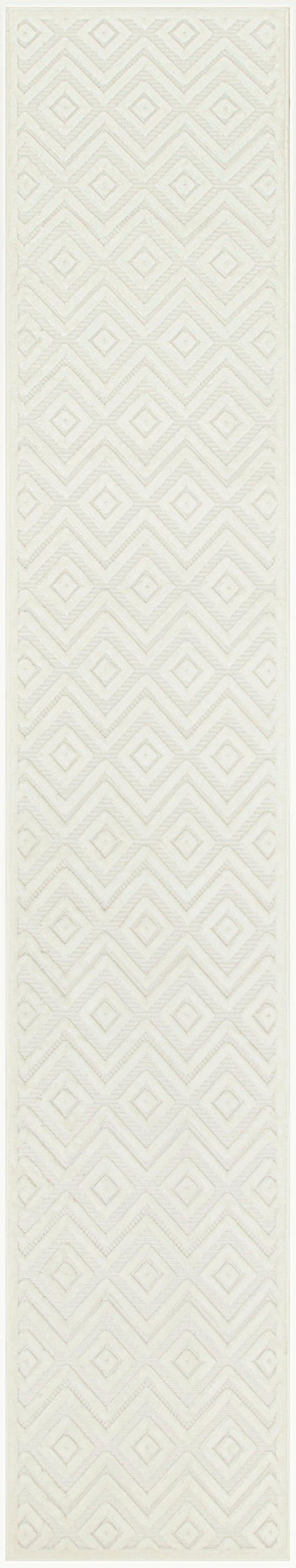 Nourison Versatile 2'2" x 7'6" Ivory White Modern Rug