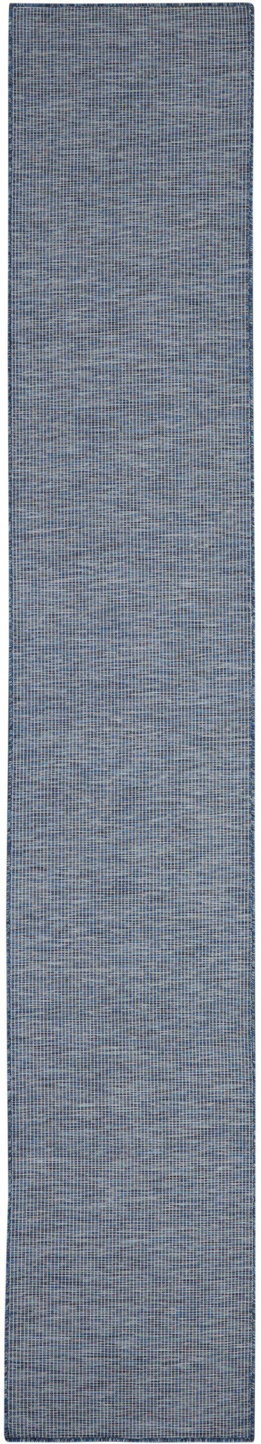 Nourison Positano 2'2" x 10' Navy Blue Modern Rug