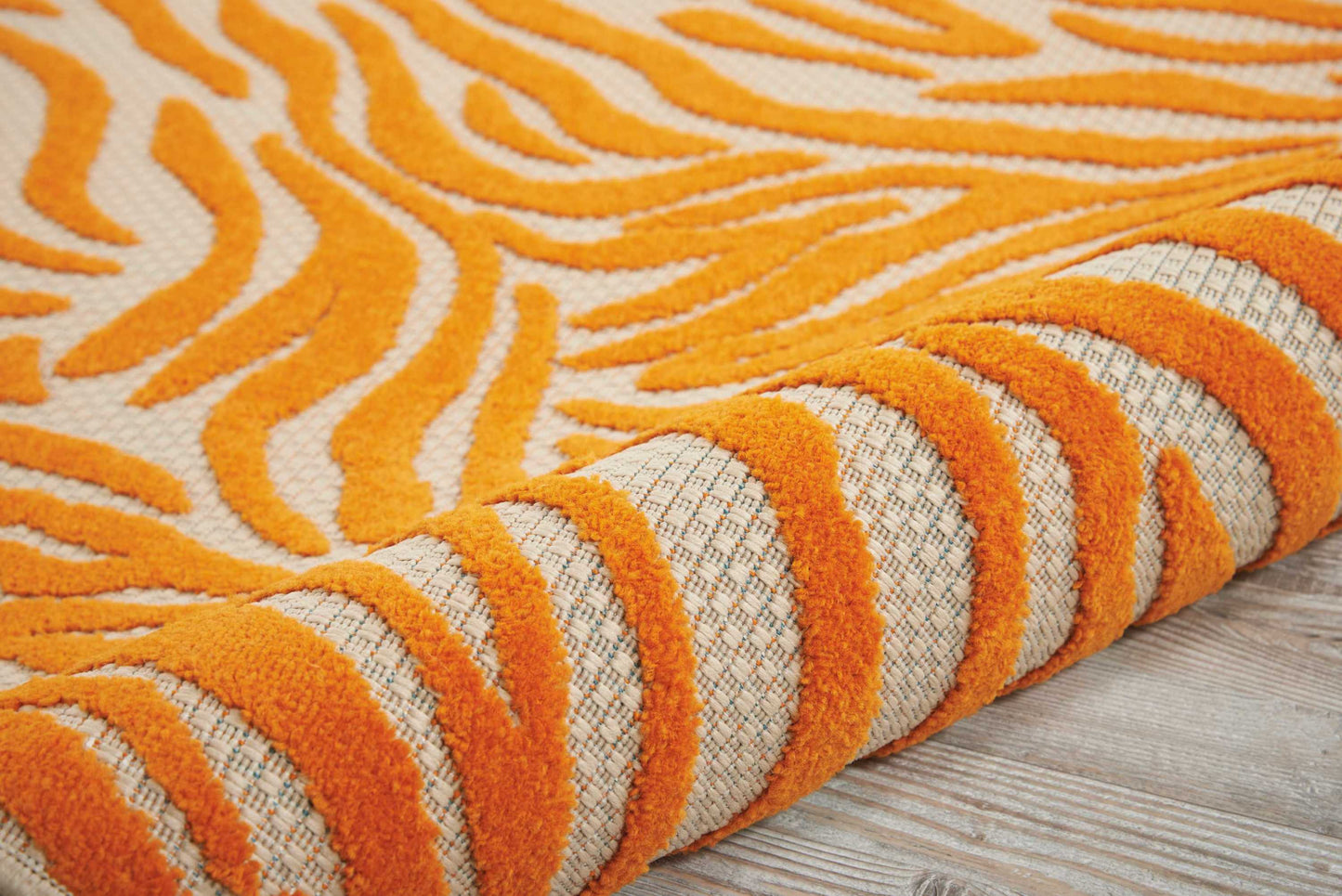 Nourison Aloha 7'10" x 10'6" Orange Contemporary Rug