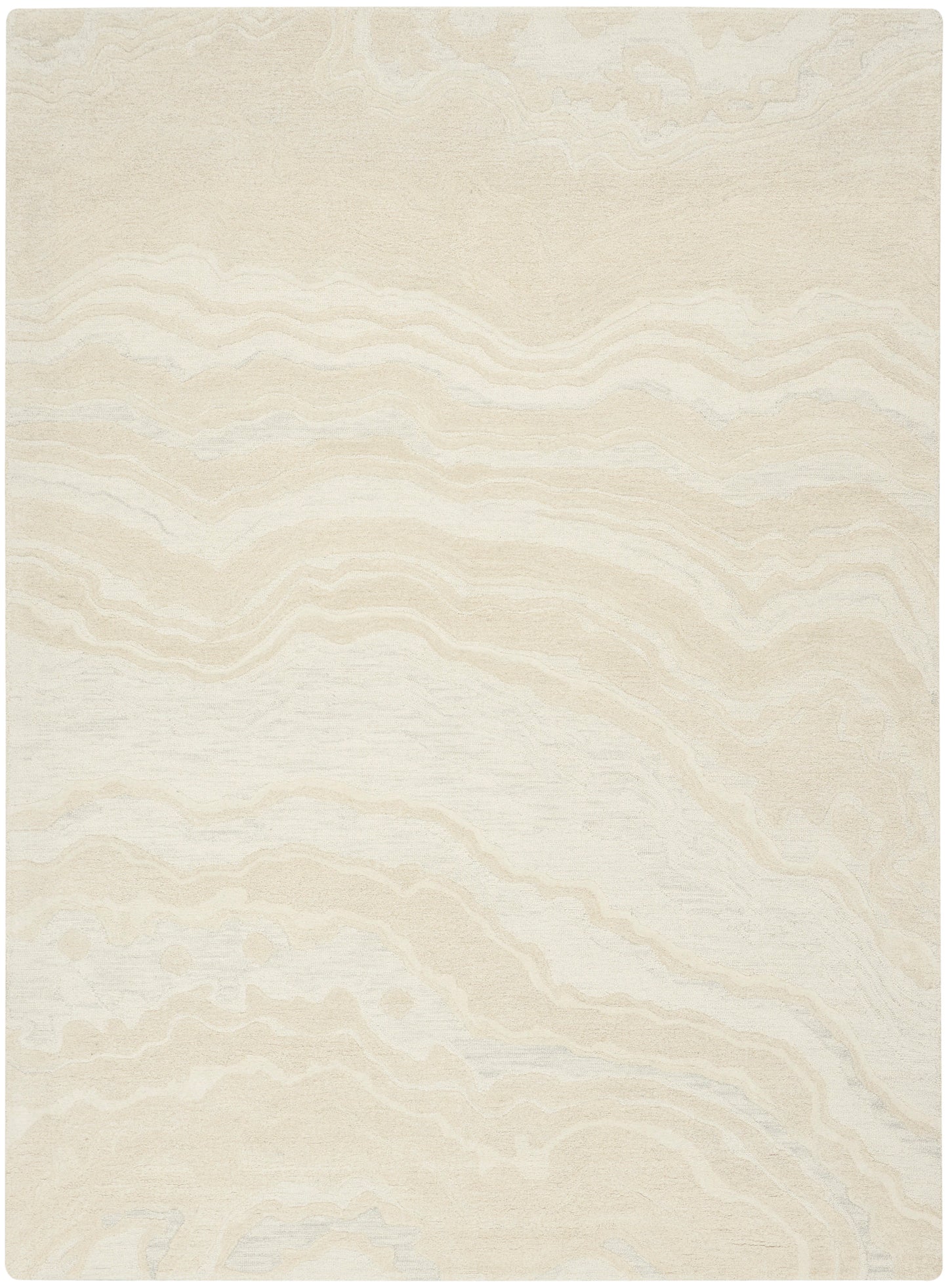 Nourison Graceful 7'9" x 9'9" Ivory Modern Indoor Rug