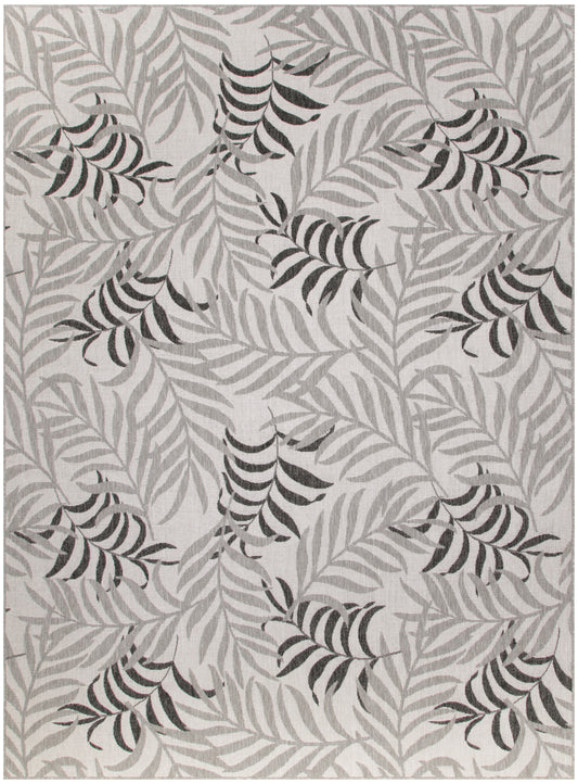 Nourison Garden Oasis 8' x 10' Grey Tropical Rug