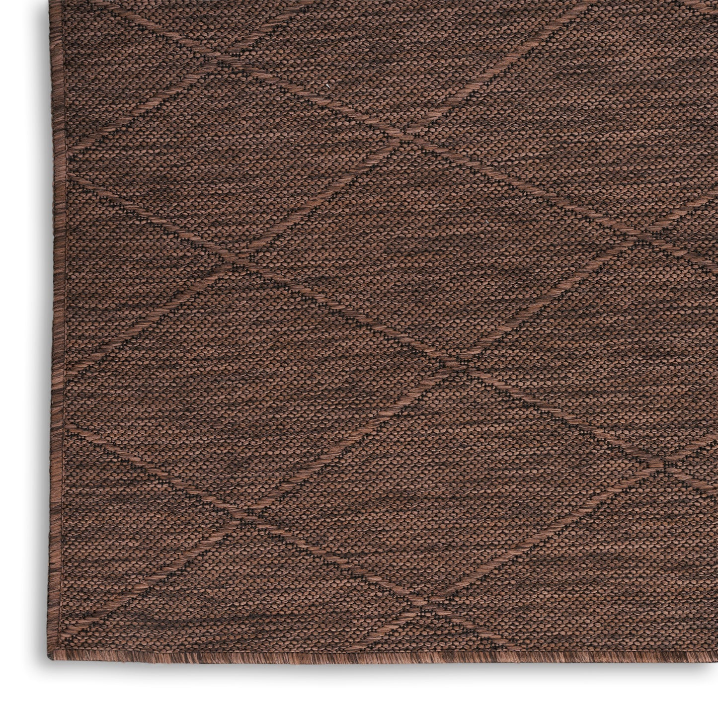 Nourison Washable Solutions 5' x 7' Mocha Modern Rug