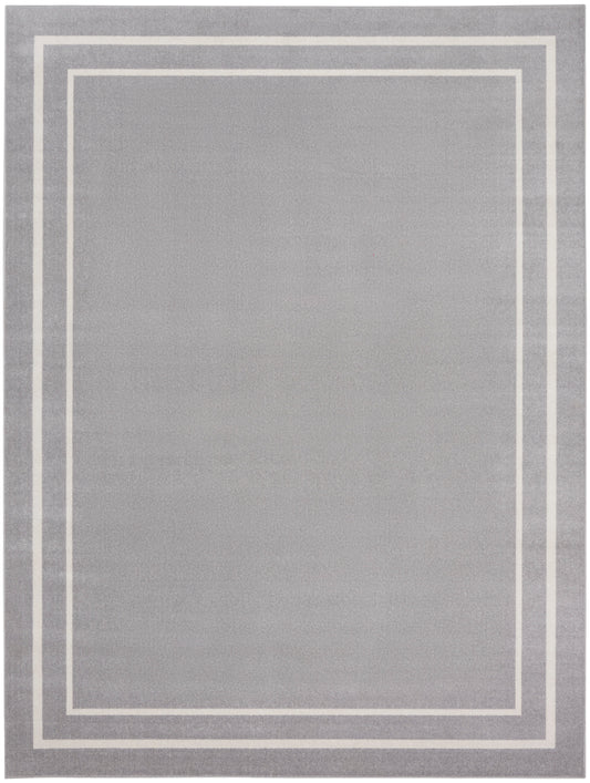 Nourison Nourison Essentials 8' x 10' Grey/Ivory Contemporary Rug