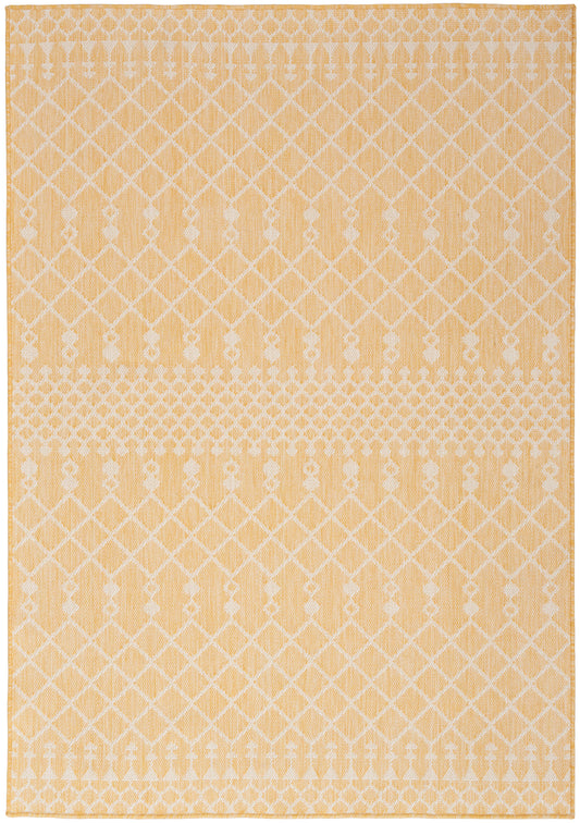 Nourison Positano 4' x 6' Yellow Modern Rug