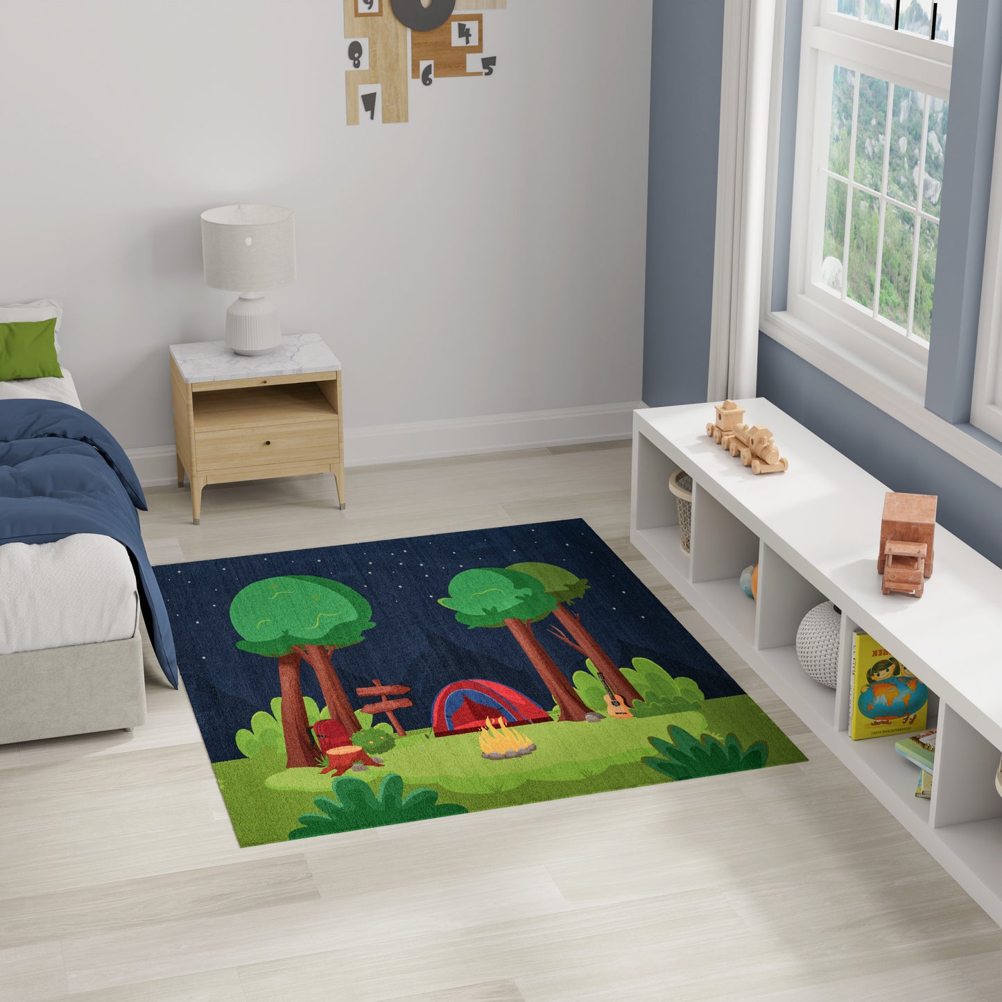 Nourison Imagination 5' x 7' Navy Multicolor Kids Indoor Rug