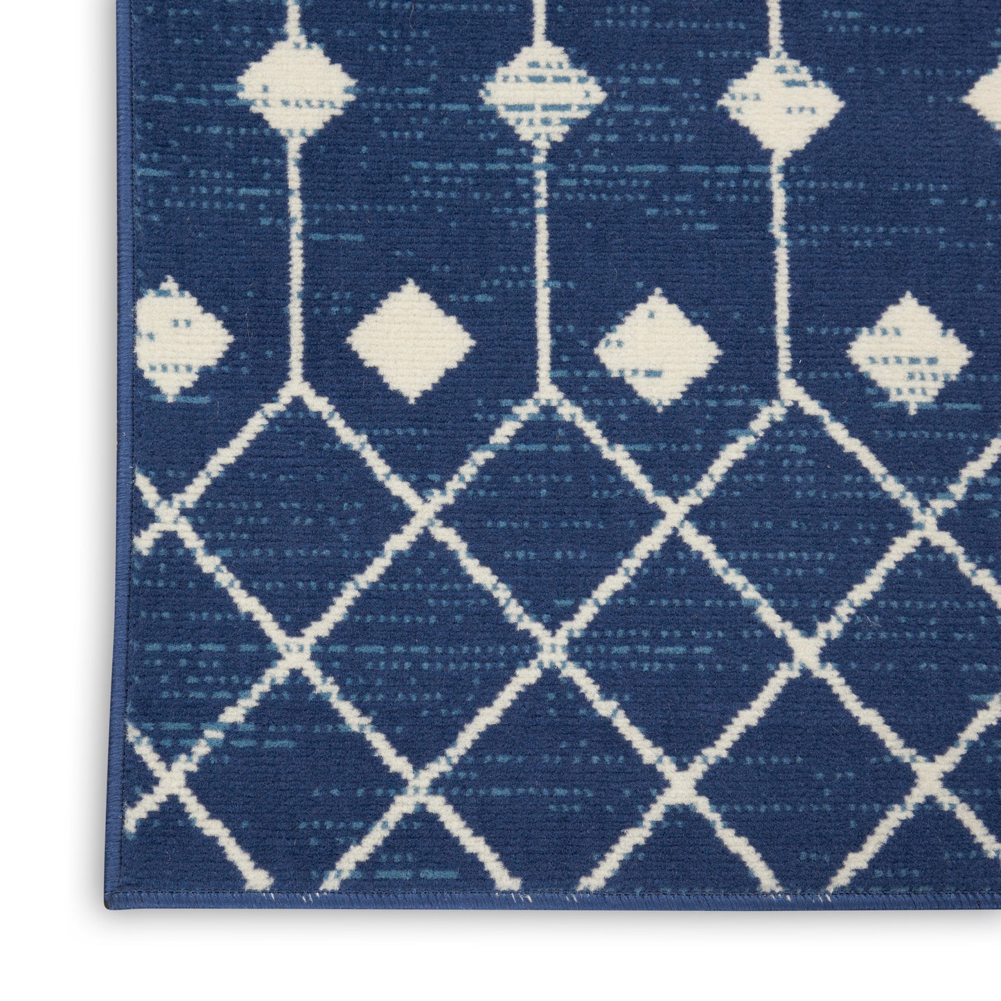 Nourison Grafix 2'3" x 12' Navy Bohemian Indoor Rug