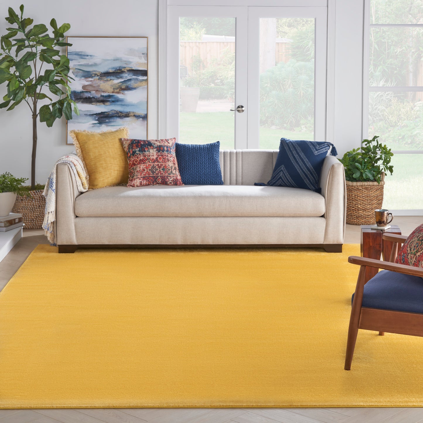 Nourison Nourison Essentials 9' x 12' Yellow Outdoor Rug