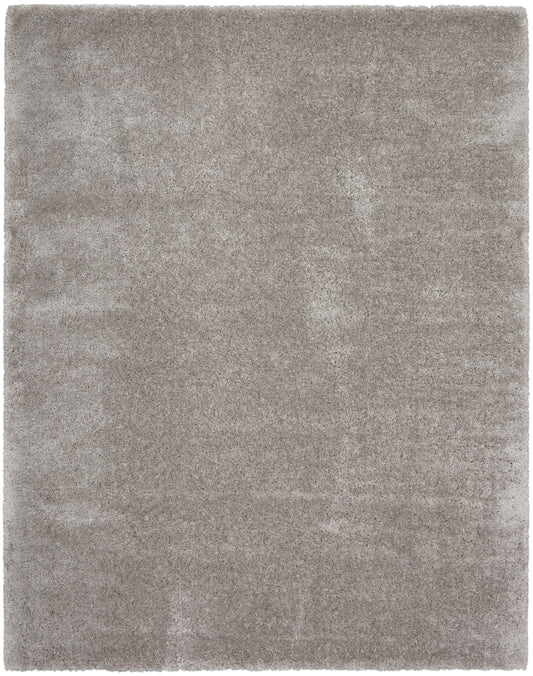 Nourison Dreamy Shag 6'7" x 9'2" Silver Shag Indoor Rug