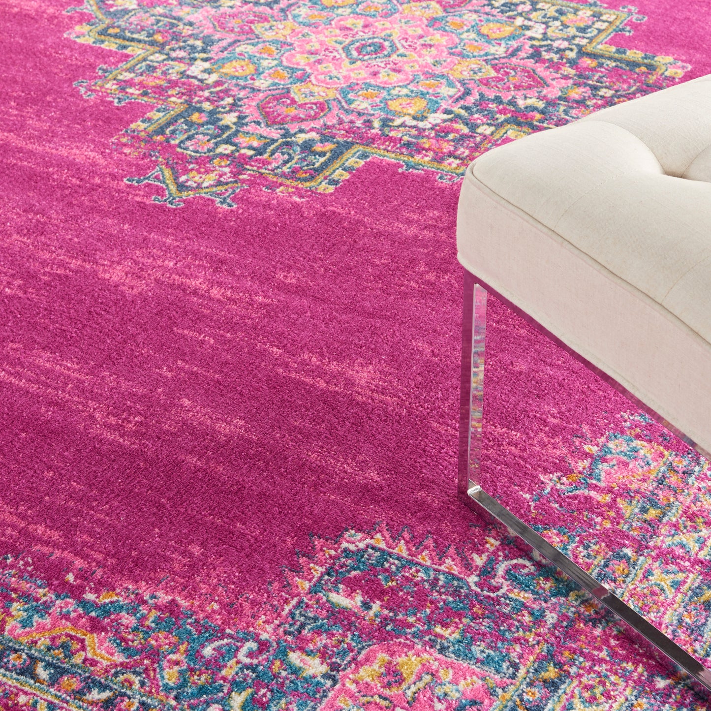 Nourison Passion 10' x 14' Fuchsia Bohemian Indoor Rug