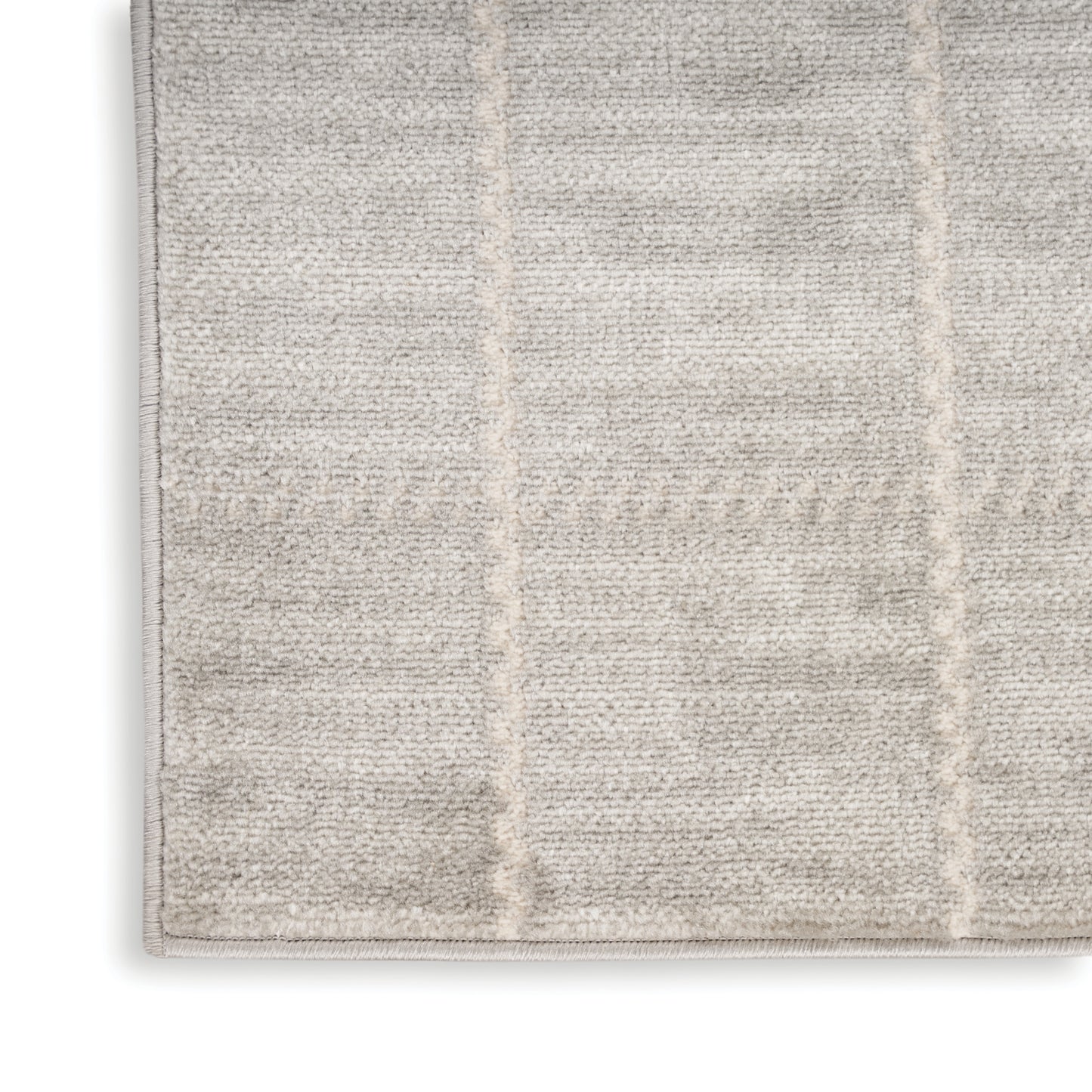 Nourison Serenity Home 5'3" x 7'3" Light Grey Modern Indoor Rug