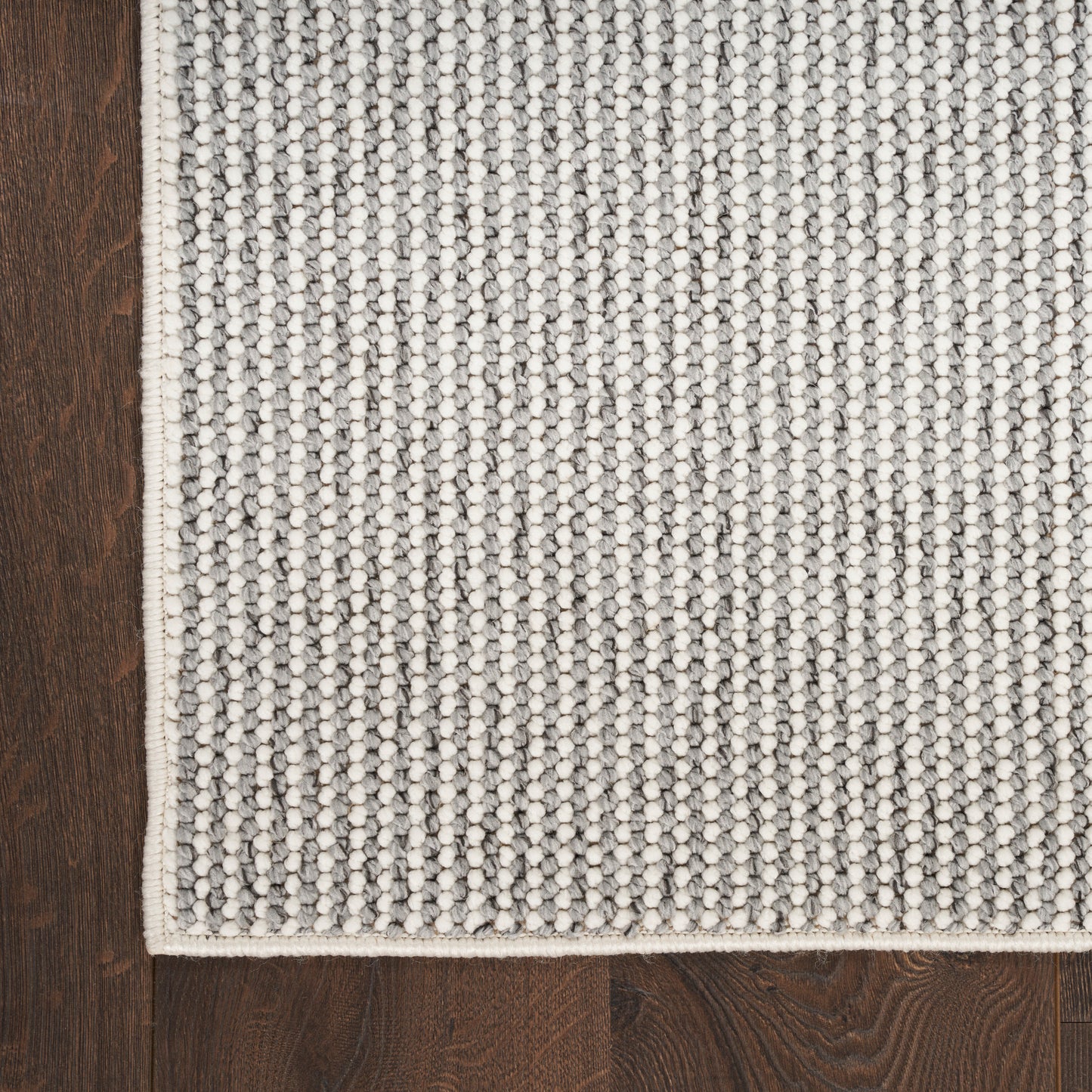 Nourison Natural Texture 2' x 6' Ivory Grey Farmhouse Indoor Rug