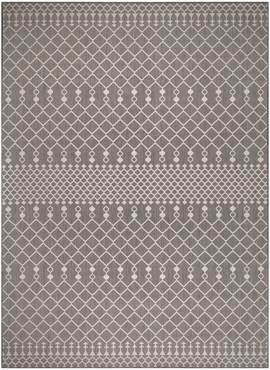 Nourison Positano 8' x 10' Charcoal Modern Rug