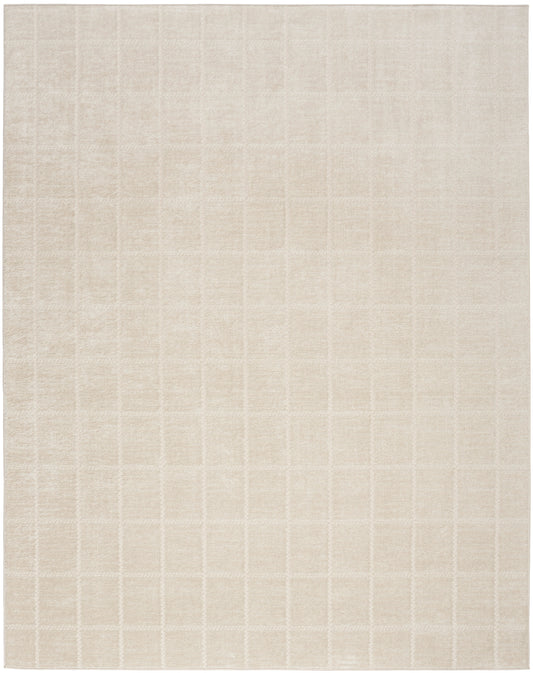 Nourison Serenity Home 10' x 14' Ivory Cream Modern Indoor Rug