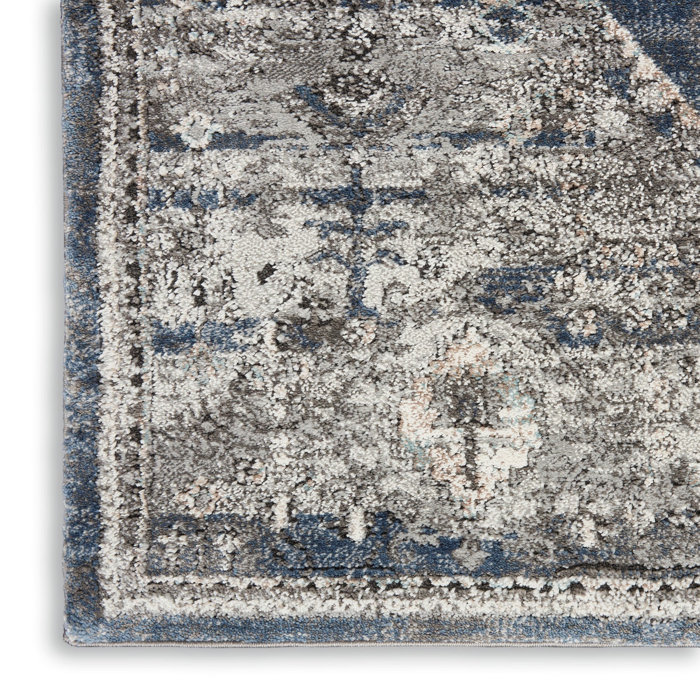 Nourison American Manor 7'10" x 9'10" Blue Farmhouse Indoor Rug